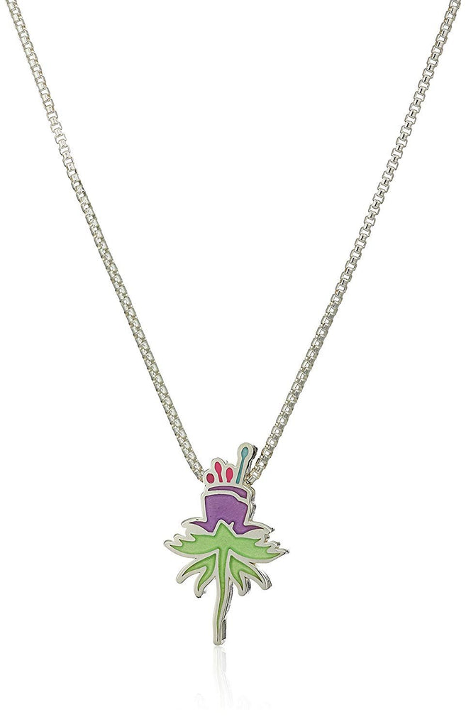 Alex and Ani Women's Wrinkle in Time - Purple Uriel Flower 18 Inch Adjustable Necklace