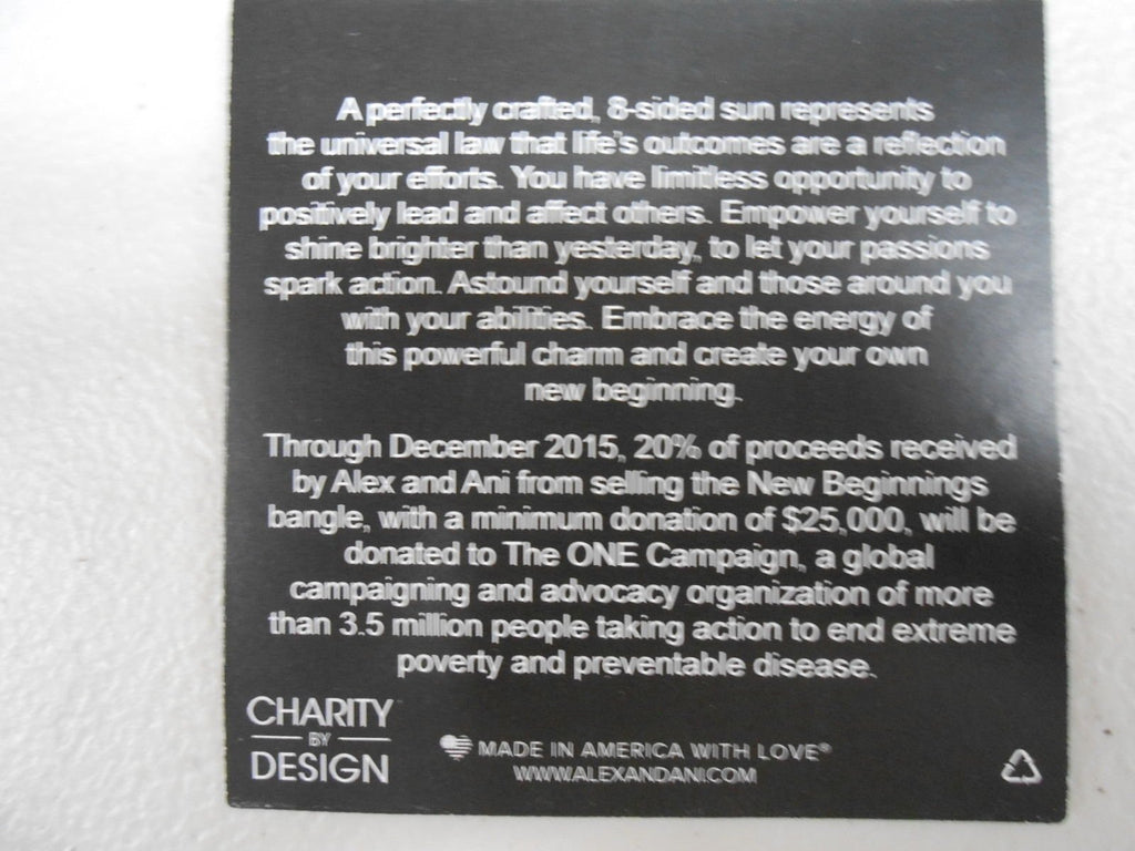 Alex and Ani Charity by Design New Beginnings Bangle Bracelet