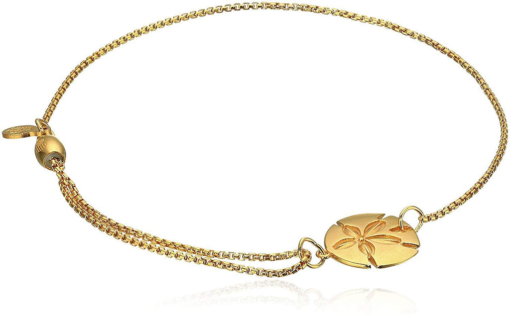 Alex and Ani Pull Chain Bracelet Sand Dollar 14k Bracelet