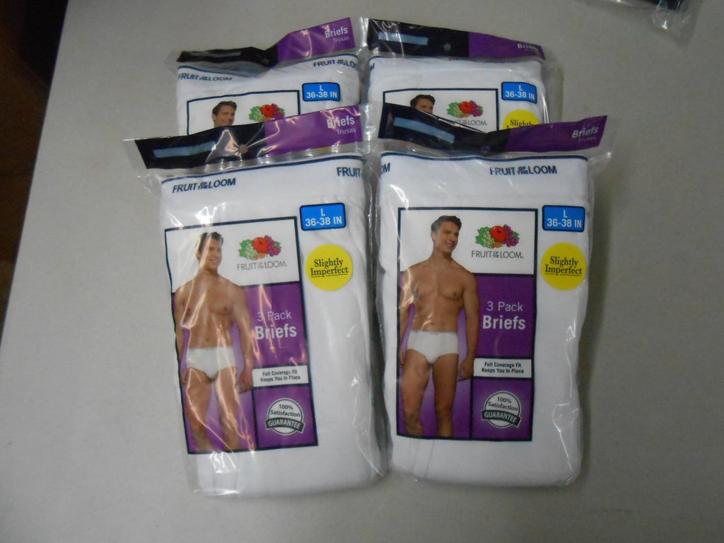 Fruit of the Loom Men's Briefs 12-PACK VALUE Underwear Sizes M-5X