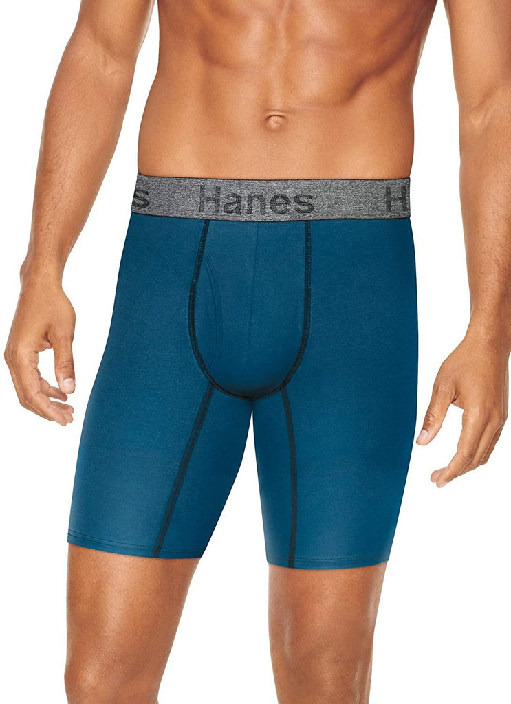 Hanes Men's 5-Pack Sports-Inspired Cool Dri Boxer Brief