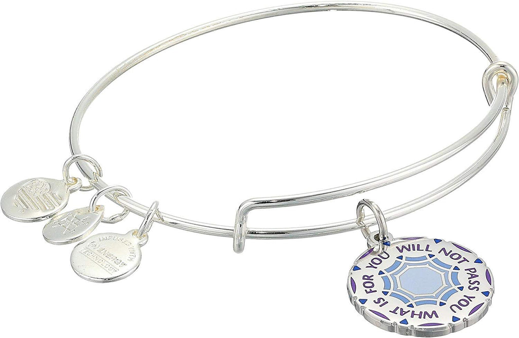 Alex and Ani Women's Words are Powerful What is for You Will Not Pass You Bangle Bracelet