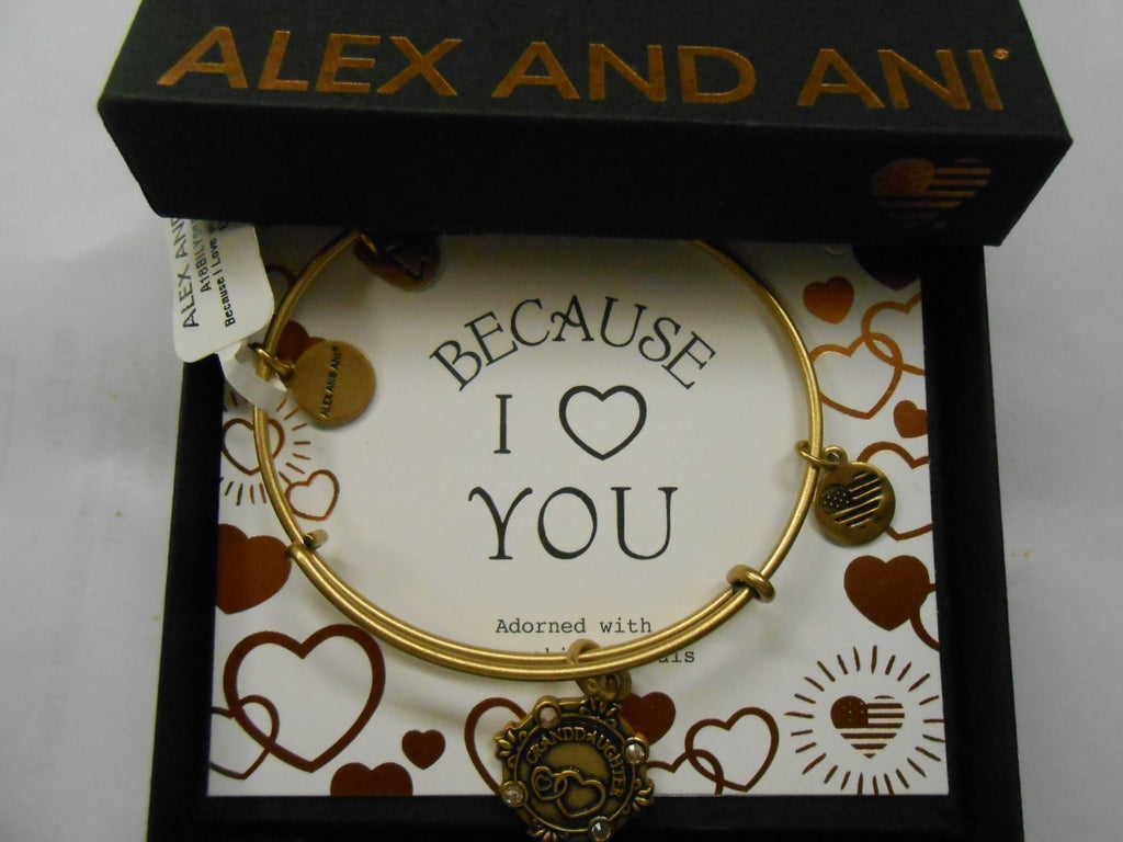 Alex and Ani Womens Because I Love You Granddaughter III Bangle