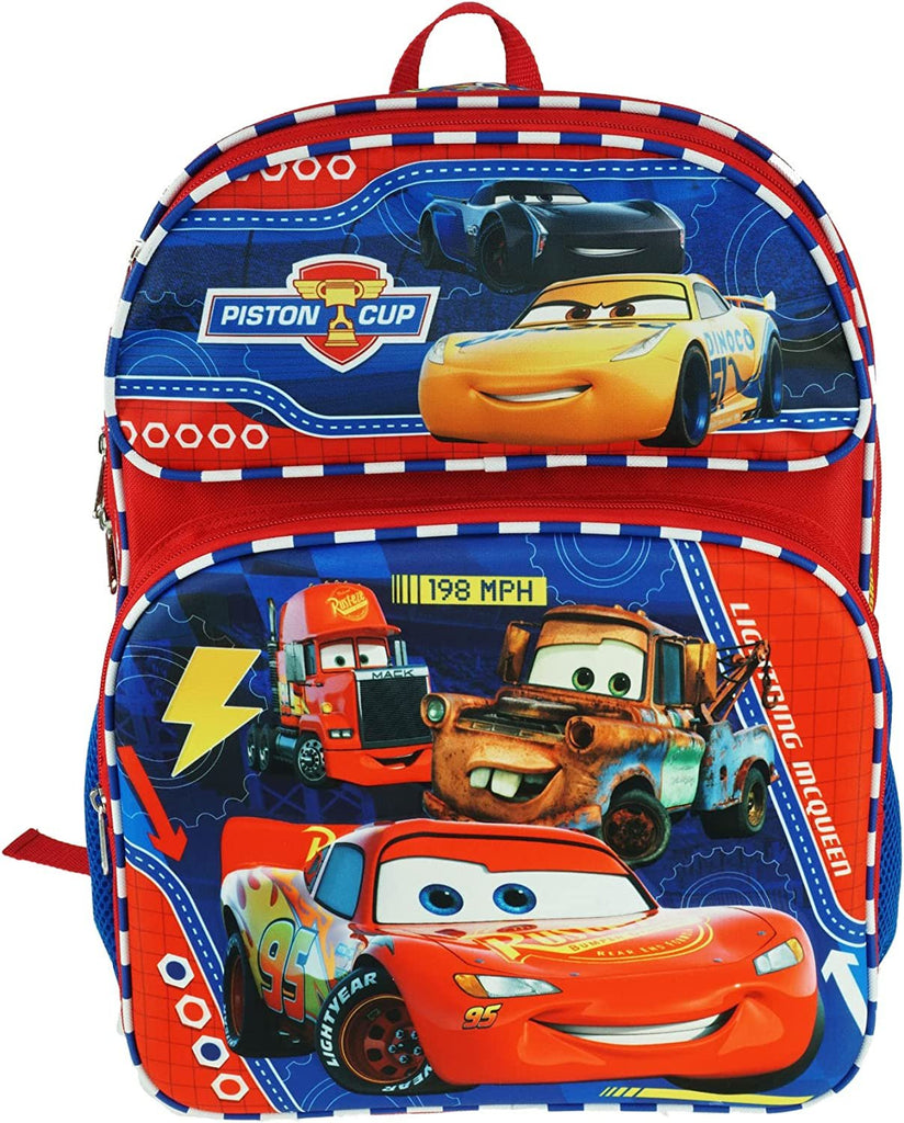 Ruz Disney Cars Large 3-D EVA Molded 16 Inch Backpack