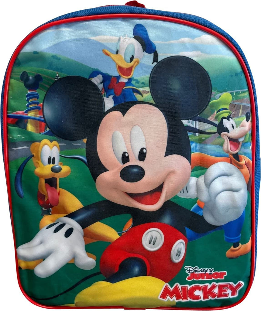 Mickey Mouse Toddle Boy 12 Inch Mini Backpack (Blue-Red)