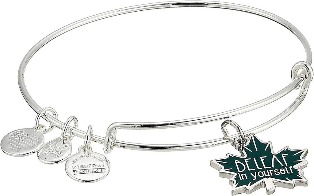 Alex and Ani Womens Color Infusion BeLeaf in Yourself Bangle