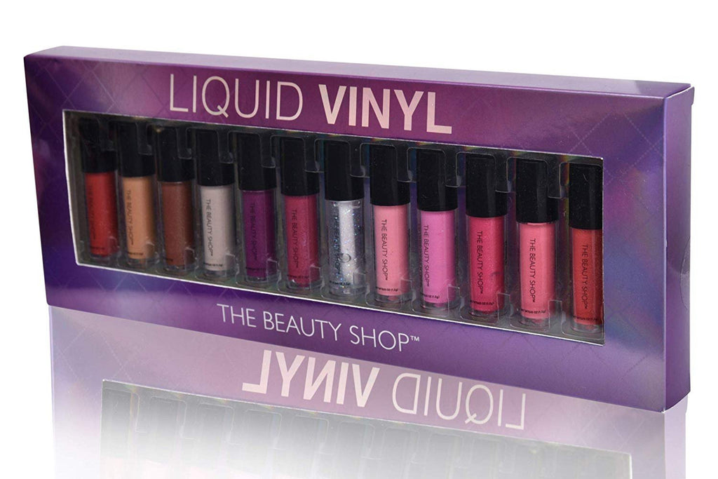 Forever Beauty Liquid Lip Gloss Liquid Vinyl 12-Pack Set Cruelty Free Premium Quality