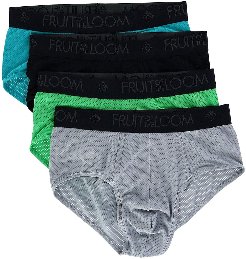 Fruit of the Loom Men's Breathable Micro Mesh Briefs Underwear (4 Pair Pack)