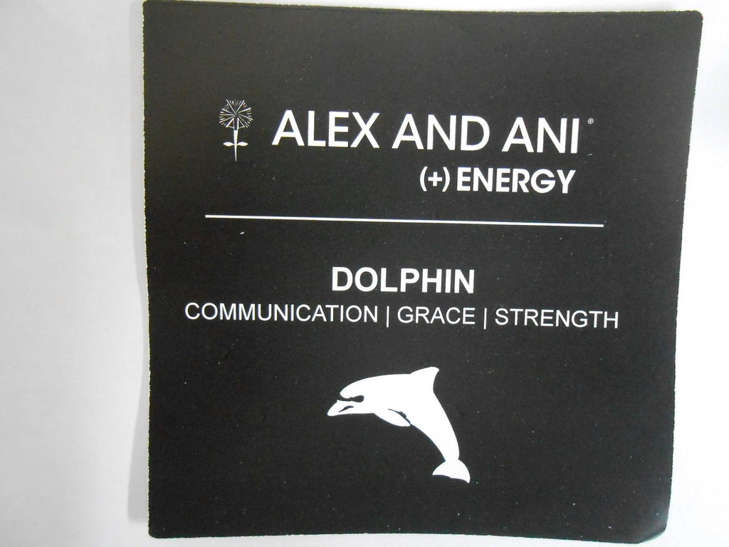 Alex and Ani Dolphin Charm Expandable Bangle Bar Bracelet