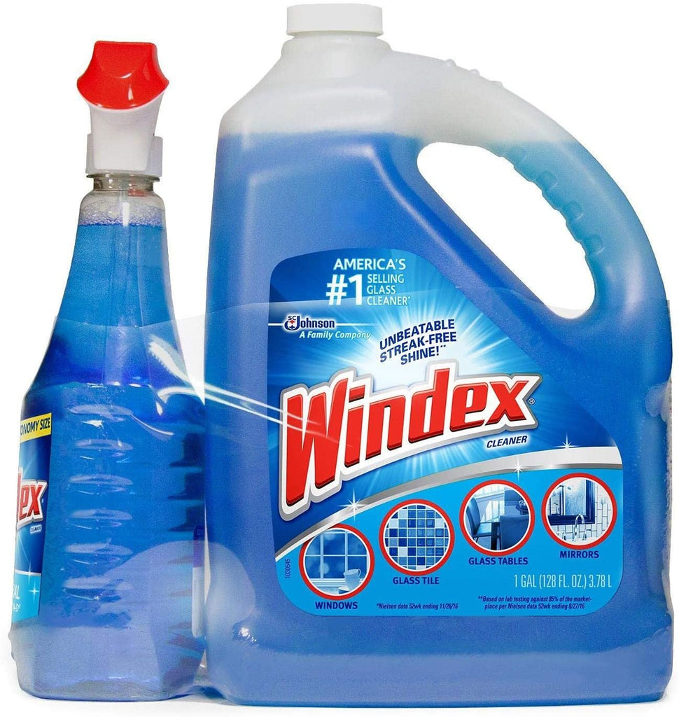 An Item of Windex Original Glass Cleaner (128 oz. refill + 32 oz. trigger) - Pack of 1