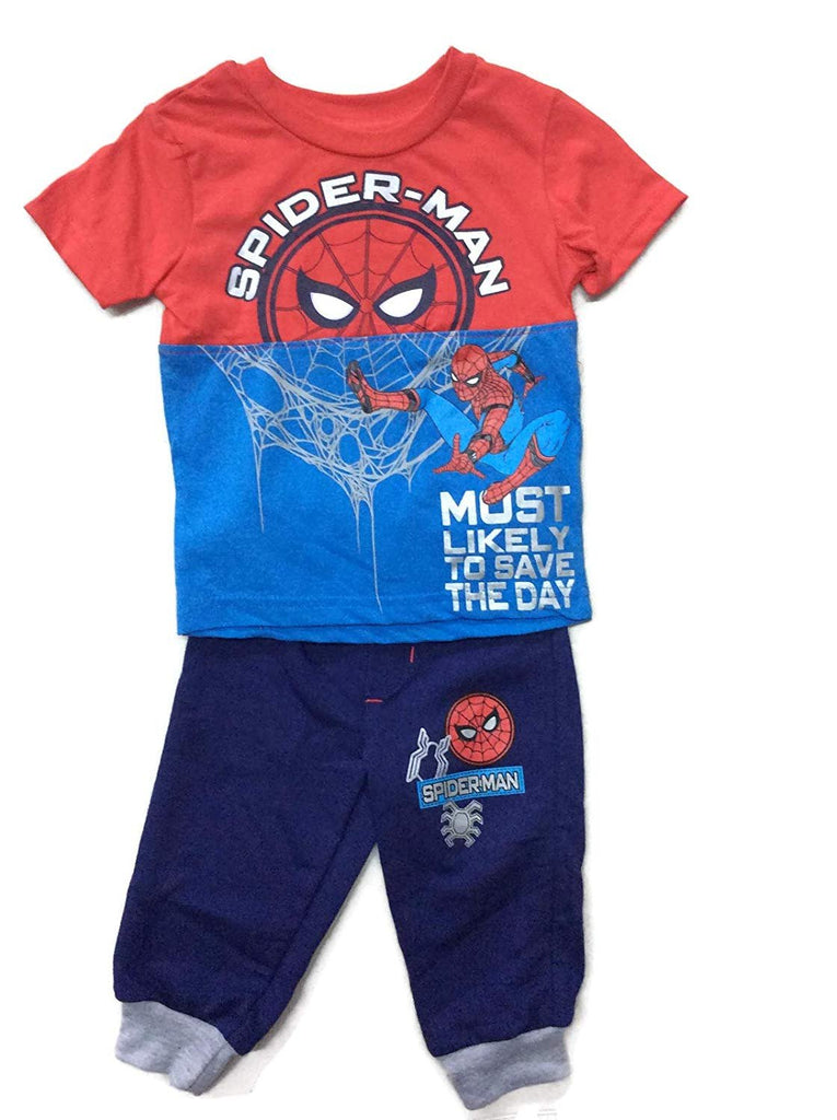 Spiderman Boys T-Shirt Sweatpants Set - Baby Size 12M 18M 24M Marvel