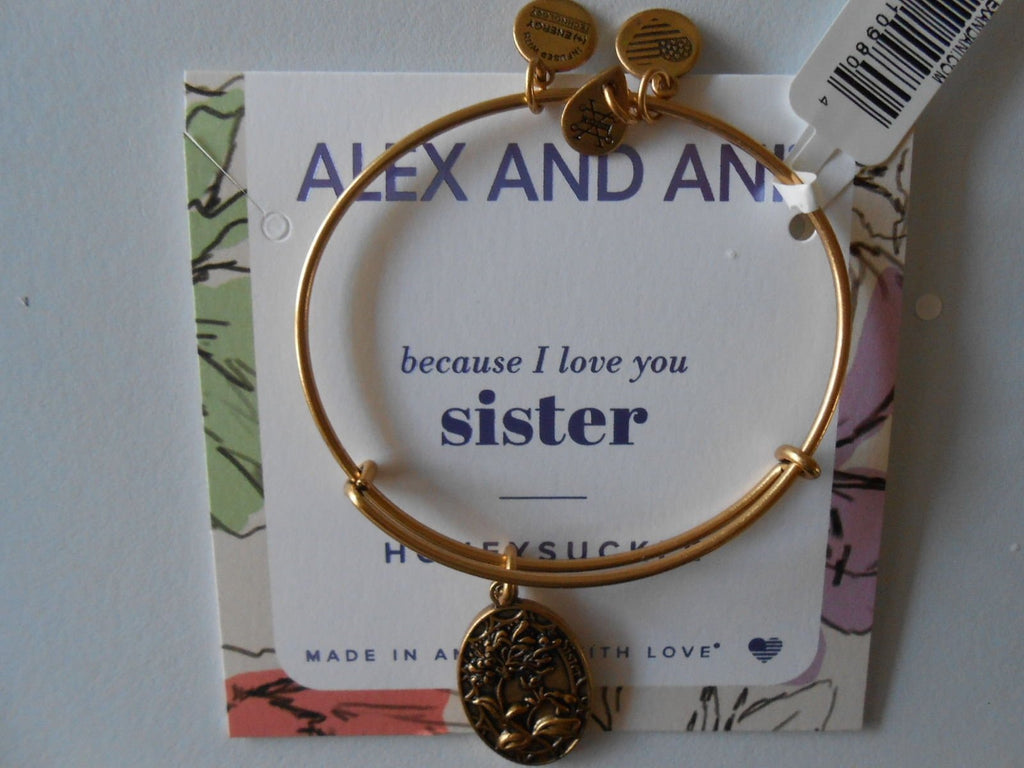 Alex and Ani Because I Love You, Sister II Expandable Bangle Bracelet