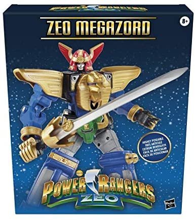 Power Rangers Zeo Megazord 12-inch Collectible Action Figure Highly Posable Toy with Multiple Helmets and Accessories Classic TV Series-Inspired