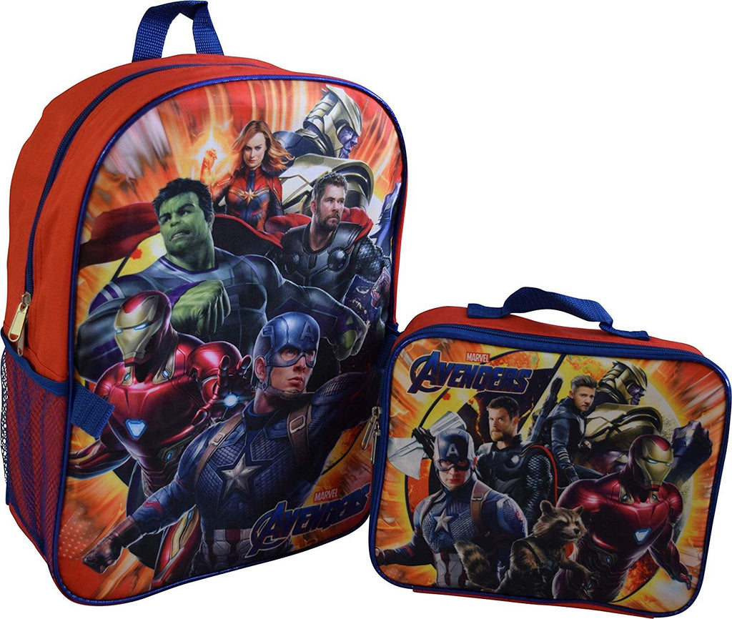Marvel Avengers 16" School Backpack With Detachable Lunch Box