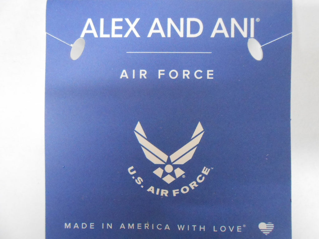 Alex and Ani Armed Forces US Air Force Expandable Wire Bangle Charm Bracelet