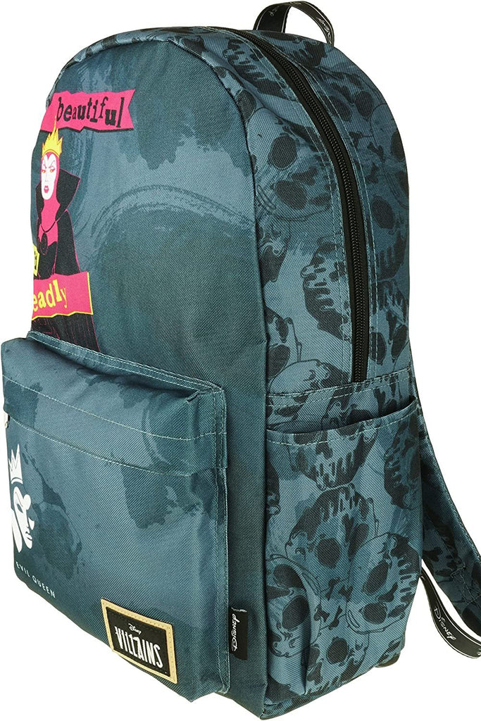 Classic Disney Villains Backpack with Laptop Compartment for School, Travel, and Work