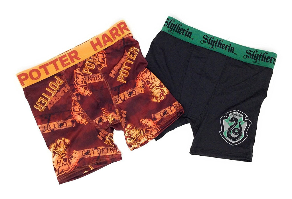 Harry Potter 2-Pack Boys Athletic Boxer Briefs Underwear Spandex