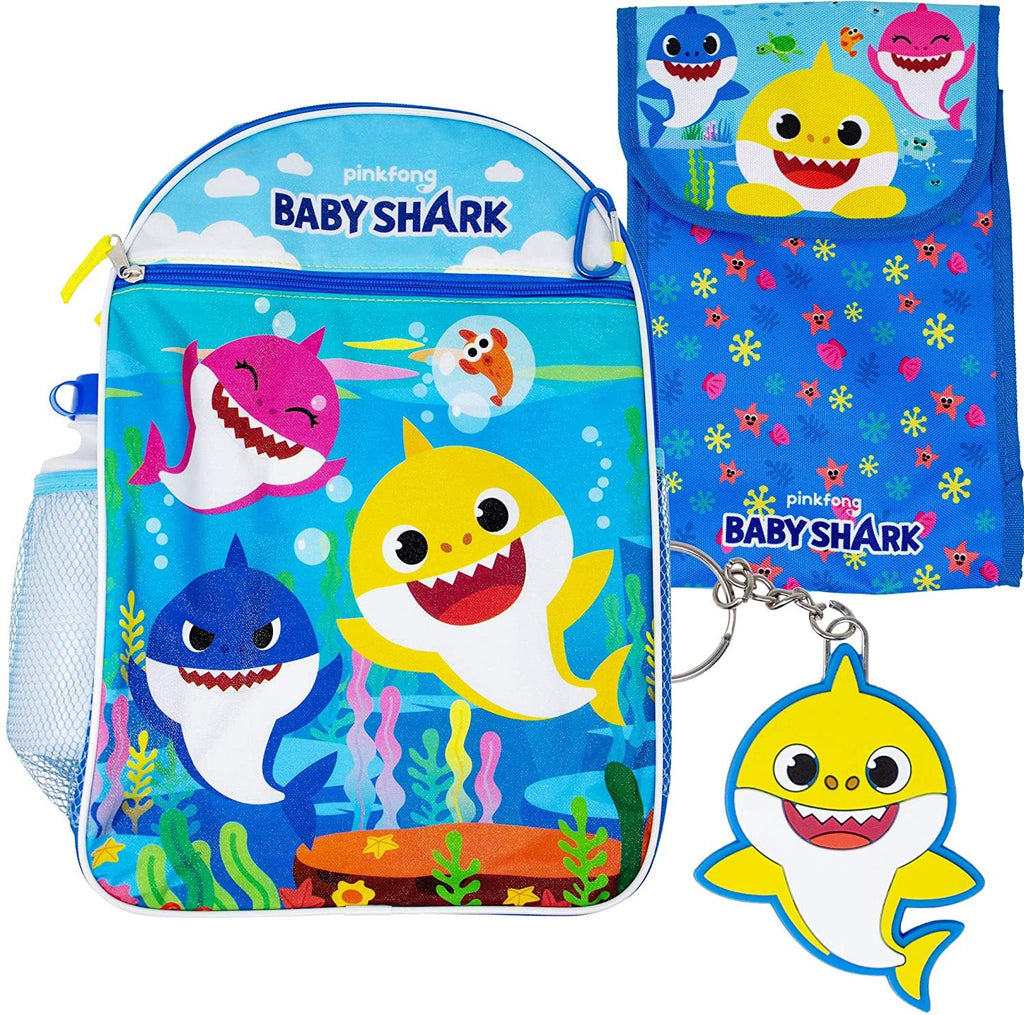 BABY SHARK 5 PC BACKPACK SET