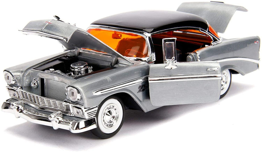 Jada Toys diecast vehicle 1: 24 Jada 20 - Showroom Floor - '56 Bel Air, Bare Metal