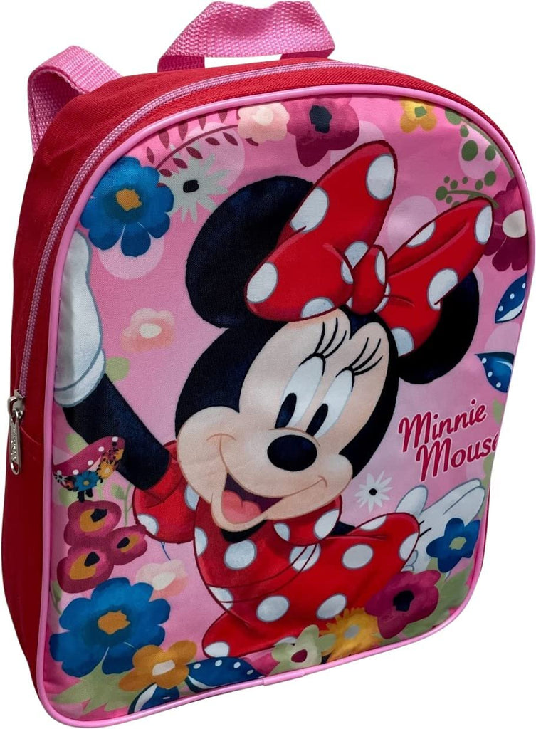 Minnie Mouse Toddler Girl 12 Inch Mini Backpack (Red-Pink)