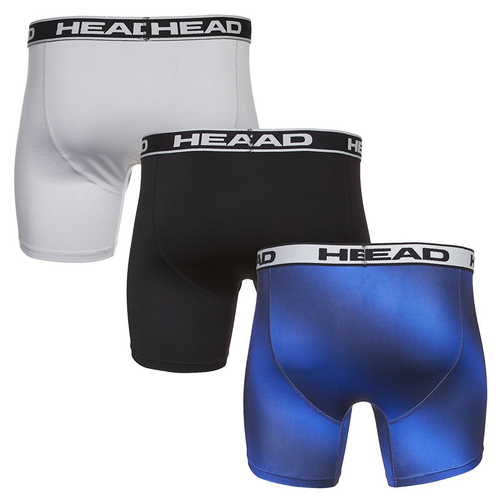 HEAD Mens Performance Underwear 3PACK Boxer Briefs