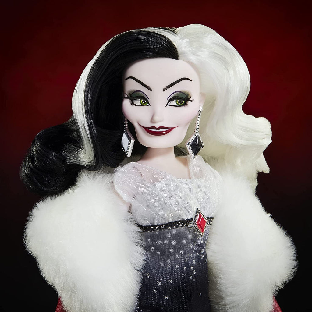 Disney Villains Style Series Cruella De Vil, Contemporary Style Fashion Doll with Accessories, Collectible Toy for Girls 6 Years and Up