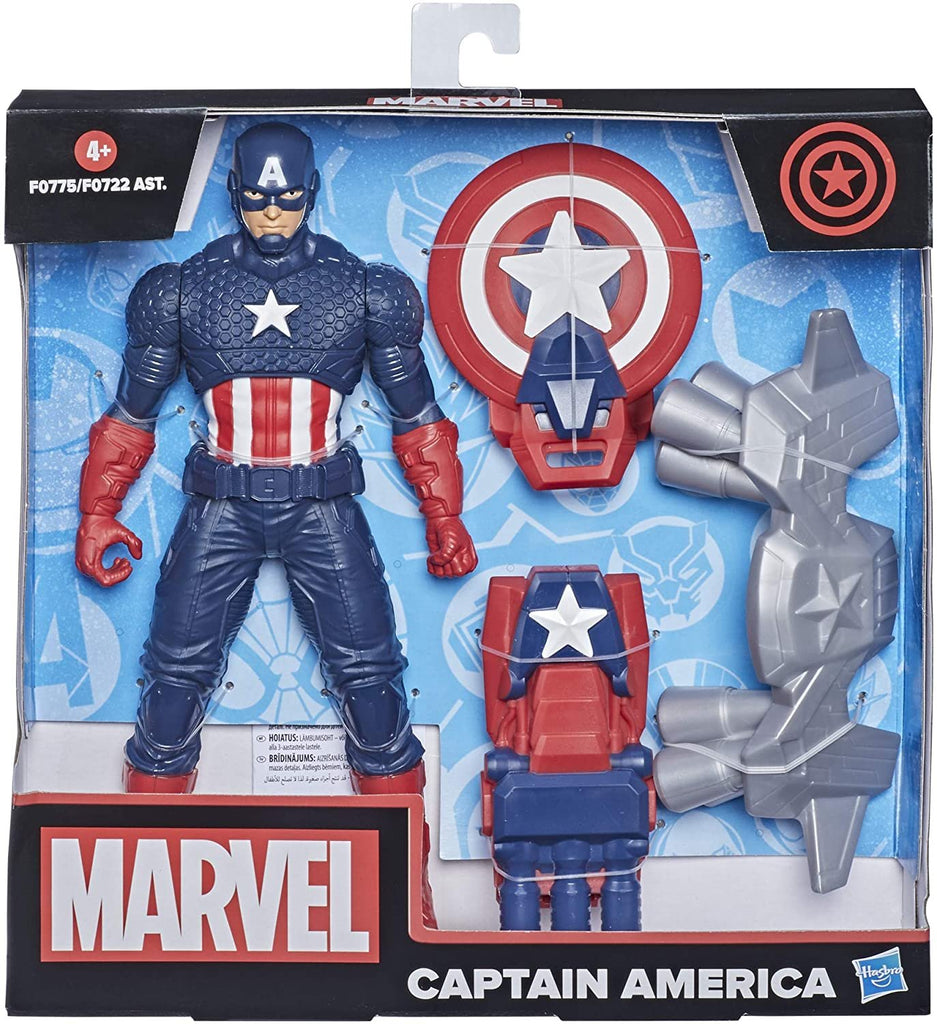 Hasbro Marvel Captain America Toy 9.5-inch Action Super Heroes Figure and Gear