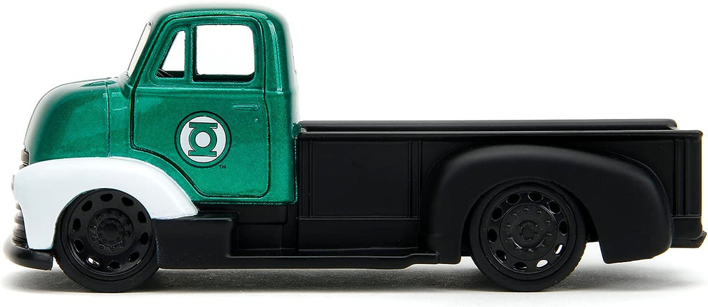 DC Comics 1:32 1952 Chevrolet COE Pickup Die-Cast Car & 1.65" Green Lantern Figure, Toys for Kids and Adults