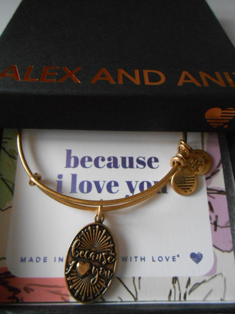 Alex and Ani Because I Love You Rafaelian Bangle Bracelet