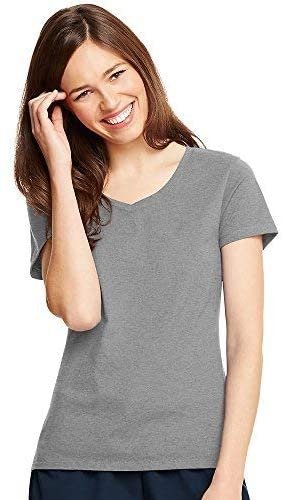 Hanes Women's X-Temp V-Neck T-Shirt (42V0)