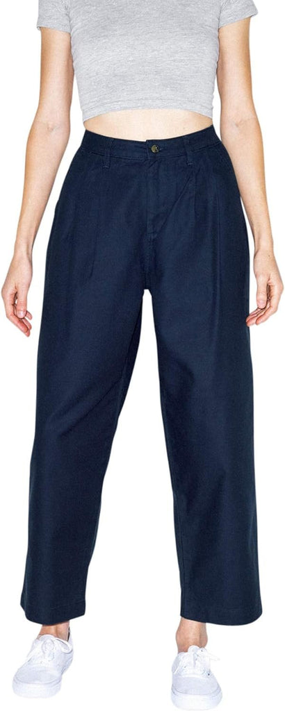 American Apparel Women's Twill Pleated Pant