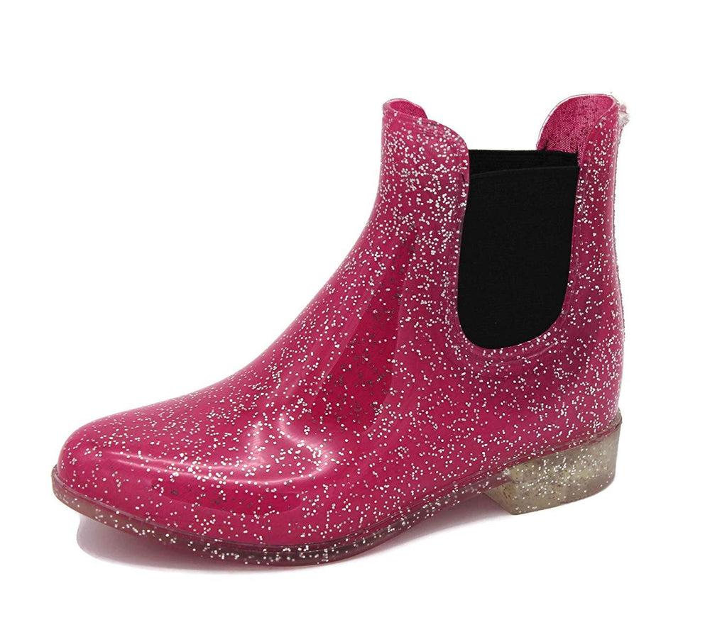 Storm Kidz Girls Booties Rainboots - Chelsea Boots Kids Little Kid/Big Kid Waterproof with Handle