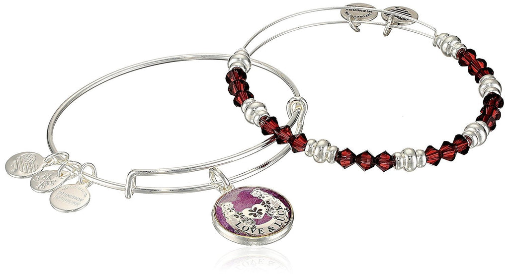 Alex and Ani Womens Art Infusion Bracelet Set, Fortune's Favor