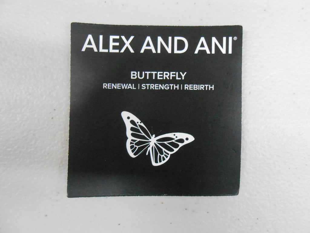 Alex and Ani Charity by Design Butterfly Charm Bangle Bracelet, 7.75"