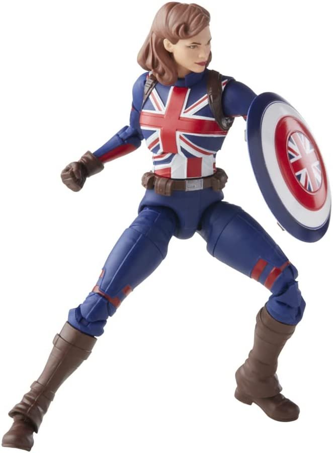 Marvel Legends Series 6-inch Scale Action Figure Toy Marvel’s Captain Carter, Premium Design, 1 Figure, 1 Accessory, and 2 Build-a-Figure Parts