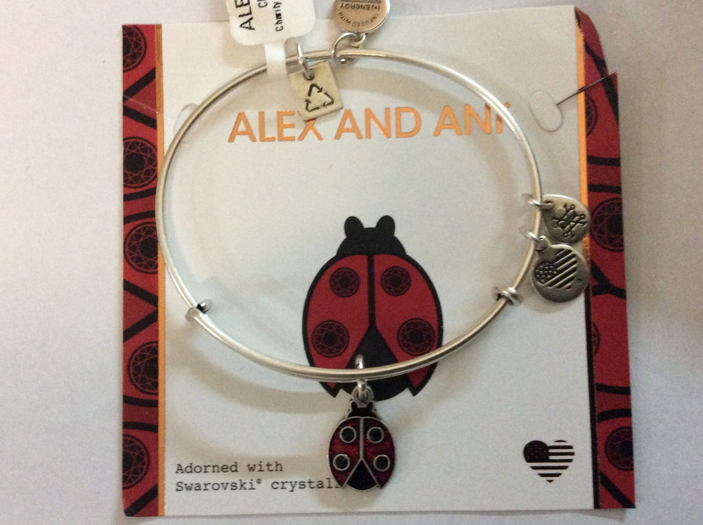 Alex and Ani Women's Charity by Design Ladybug II Bangle Bracelet