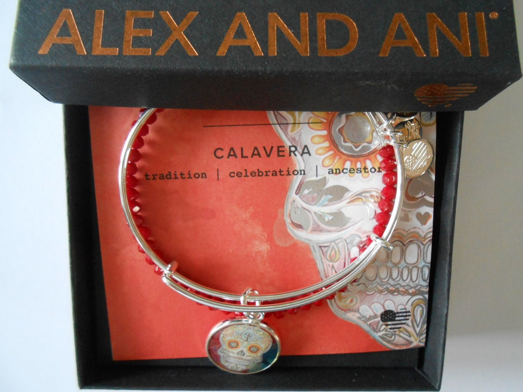 Alex and Ani Womens Art Infusion Calavera II Bracelet Set