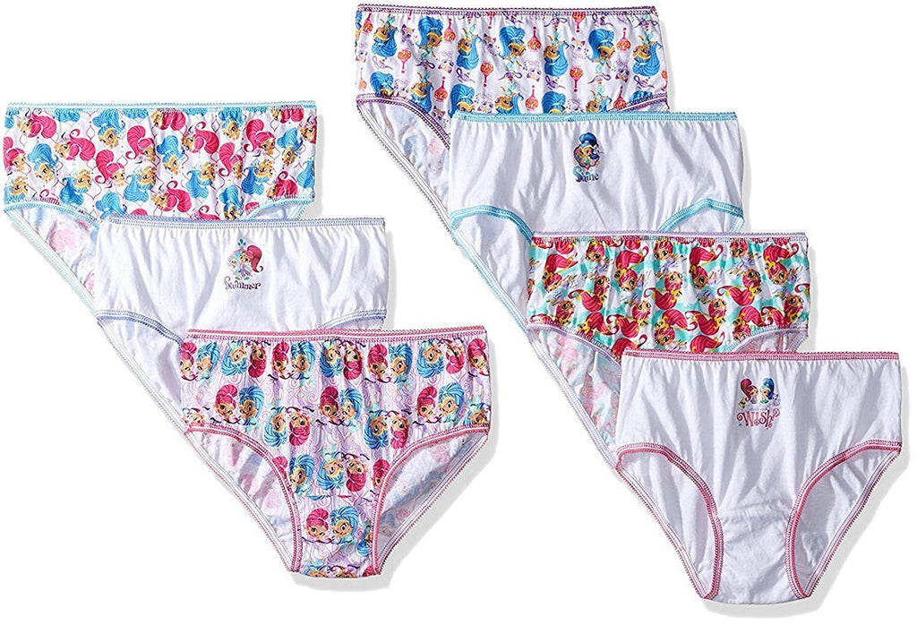 Nickelodeon Little Girls' Shimmer and Shine 7pk Underwear Panties Sizes: 4-6