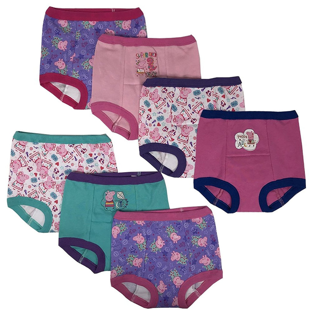 Handcraft Peppa Pig Girls Potty Training Pants Panties Underwear Toddler 7-Pack Size 2T 3T 4T