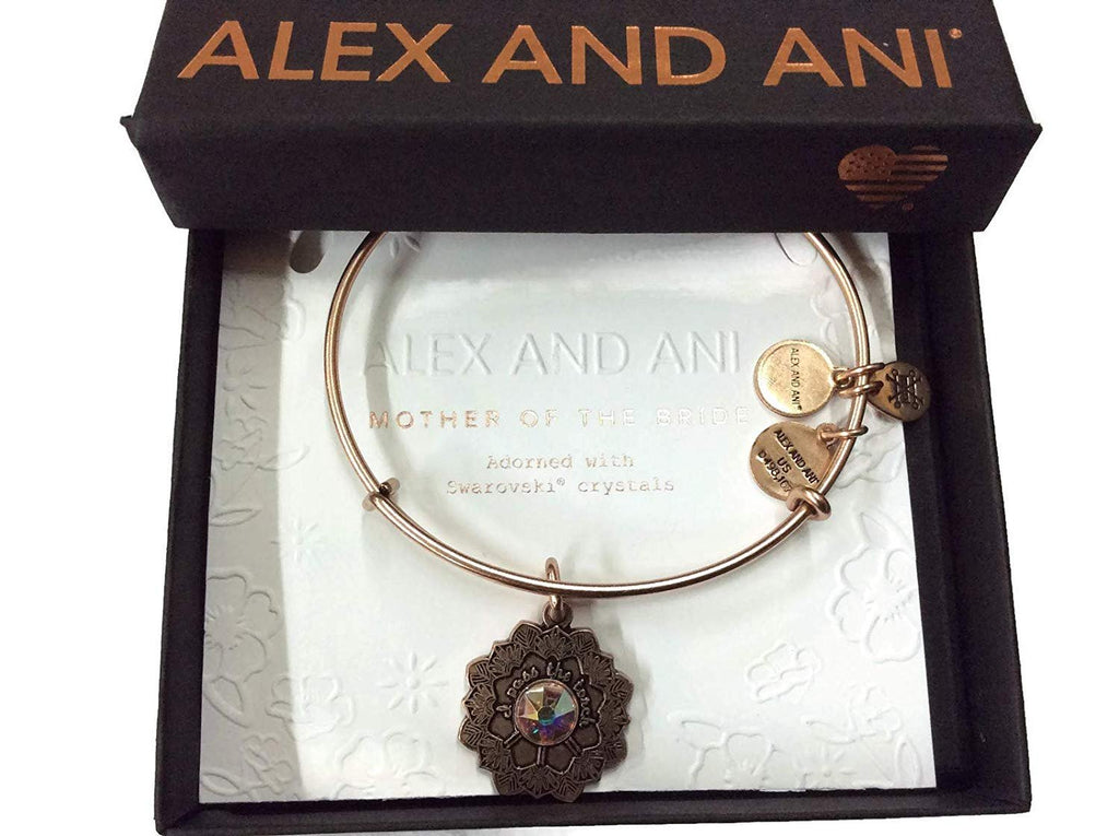 Alex and Ani Mother of The Bride Bangle Bracelet Rafaelian Rose Gold NWTBC