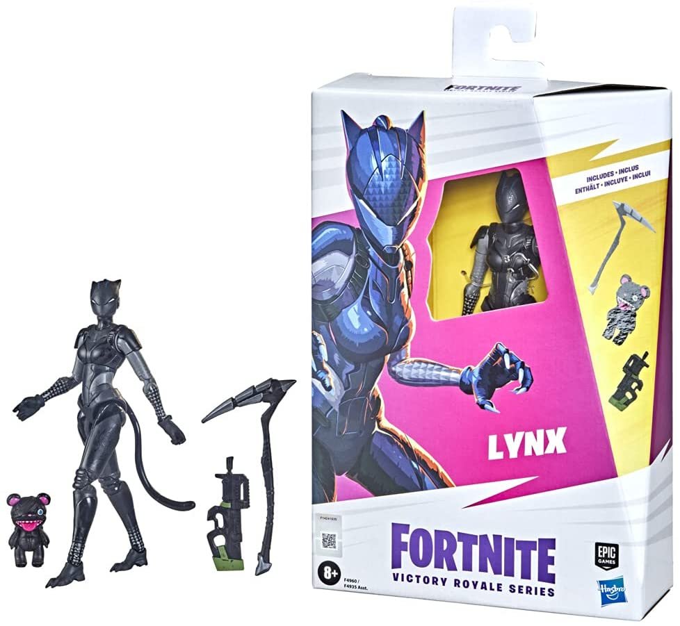 FORTNITE Hasbro Victory Royale Series Lynx Collectible Action Figure with Accessories - Ages 8 and Up, 6-inch