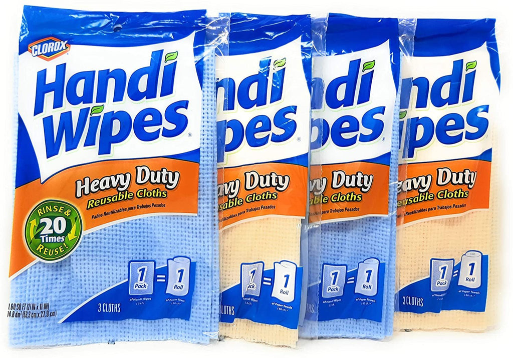 Handi Wipes Heavy Duty Reusable Cloths, Color May Vary