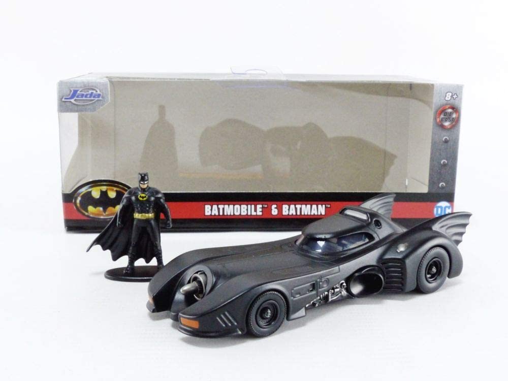 Jada Toys DC Comics 1:32 1989 Batmobile Die-cast Car with Batman Figure, Toys for Kids and Adults (JadaToys31704)