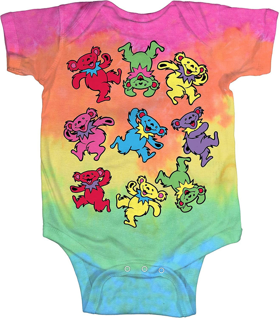 Liquid Blue baby-boys Grateful Dead Spiral Dancing Bears Onesie