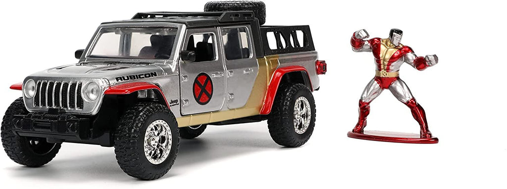 Marvel 1:32 2020 Jeep Gladiator Die-cast Car with Colossus Figure, Toys for Kids and Adults