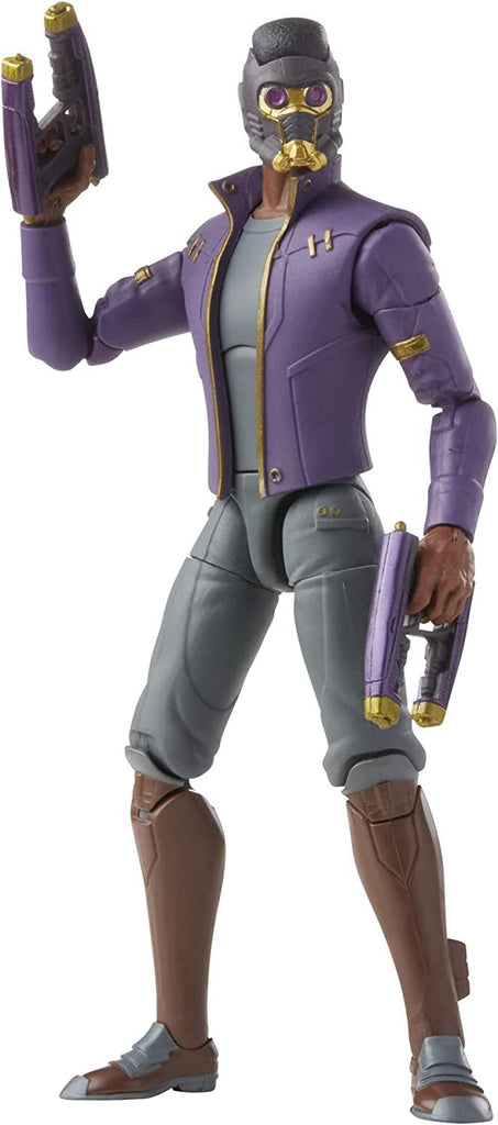 Marvel Legends Series 6-inch Scale Action Figure Toy T'Challa Star-Lord, Premium Design, 1 Figure, 3 Accessories, and Build-A-Figure Part