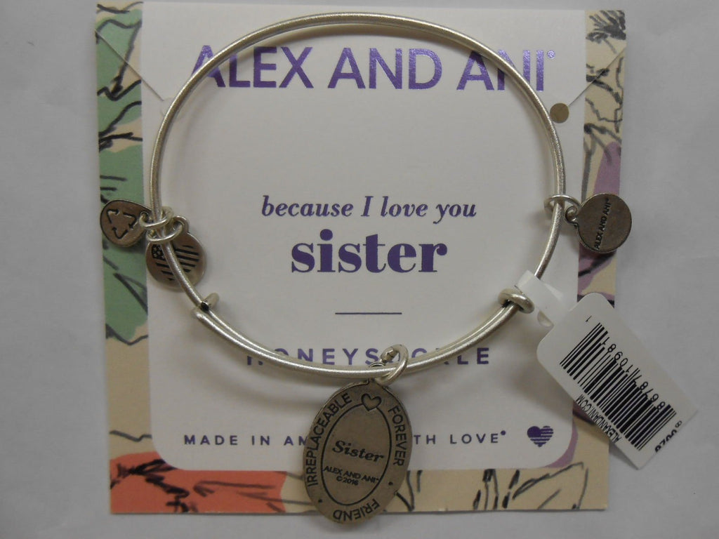 Alex and Ani Because I Love You, Sister II Expandable Bangle Bracelet