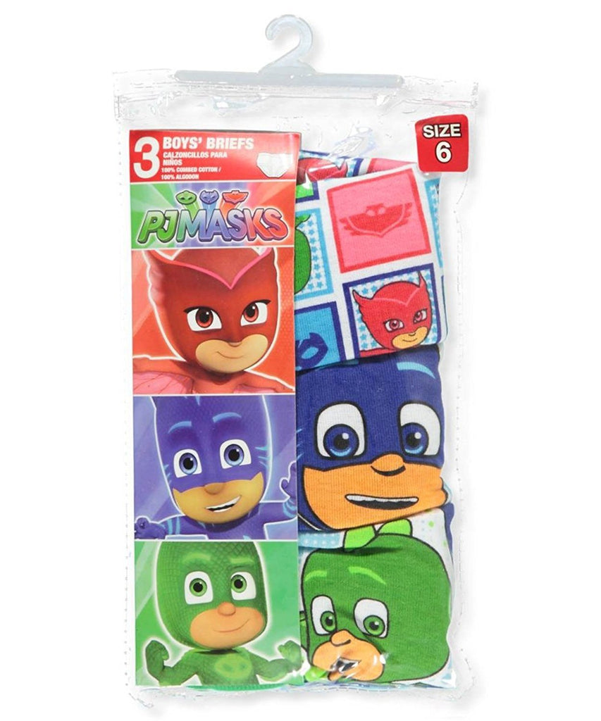 PJ Masks Gekko, Catboy & Owlette 3-Pack Boys Briefs