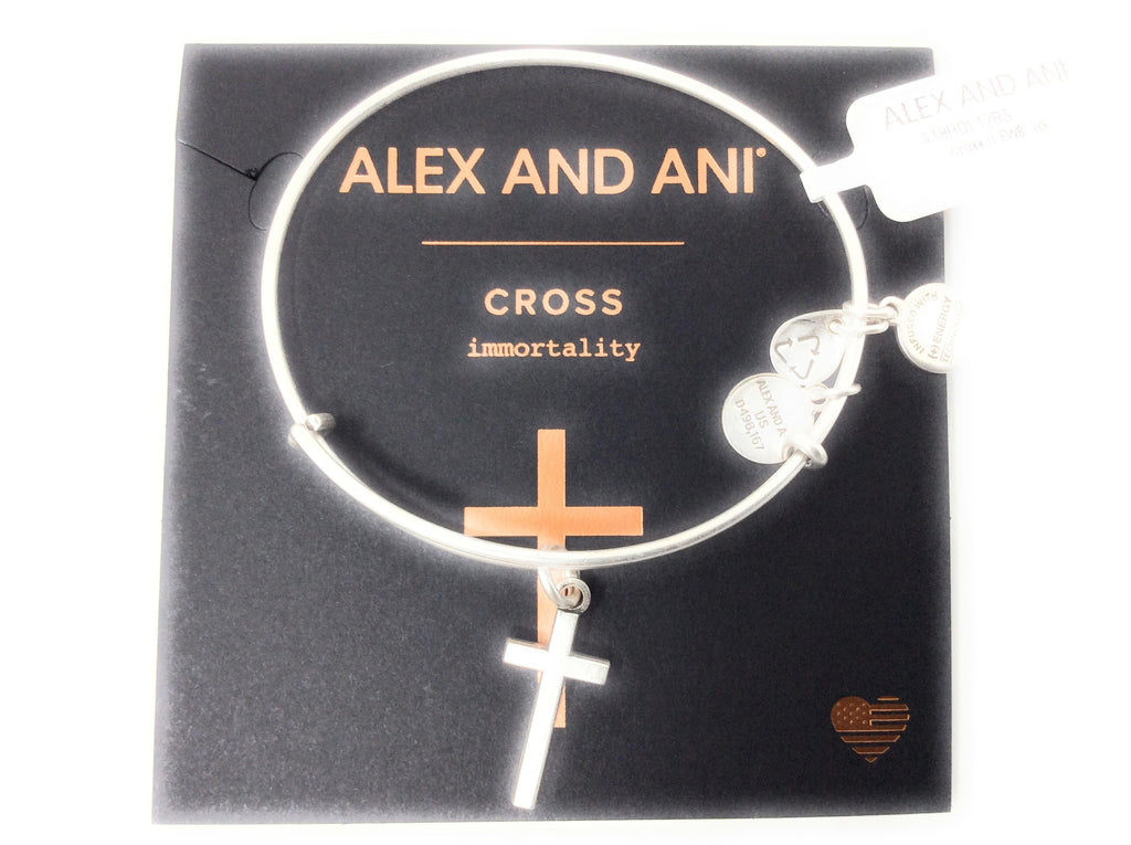 Alex and ANI Womens Cross II EWB Bangle Bracelet, Expandable