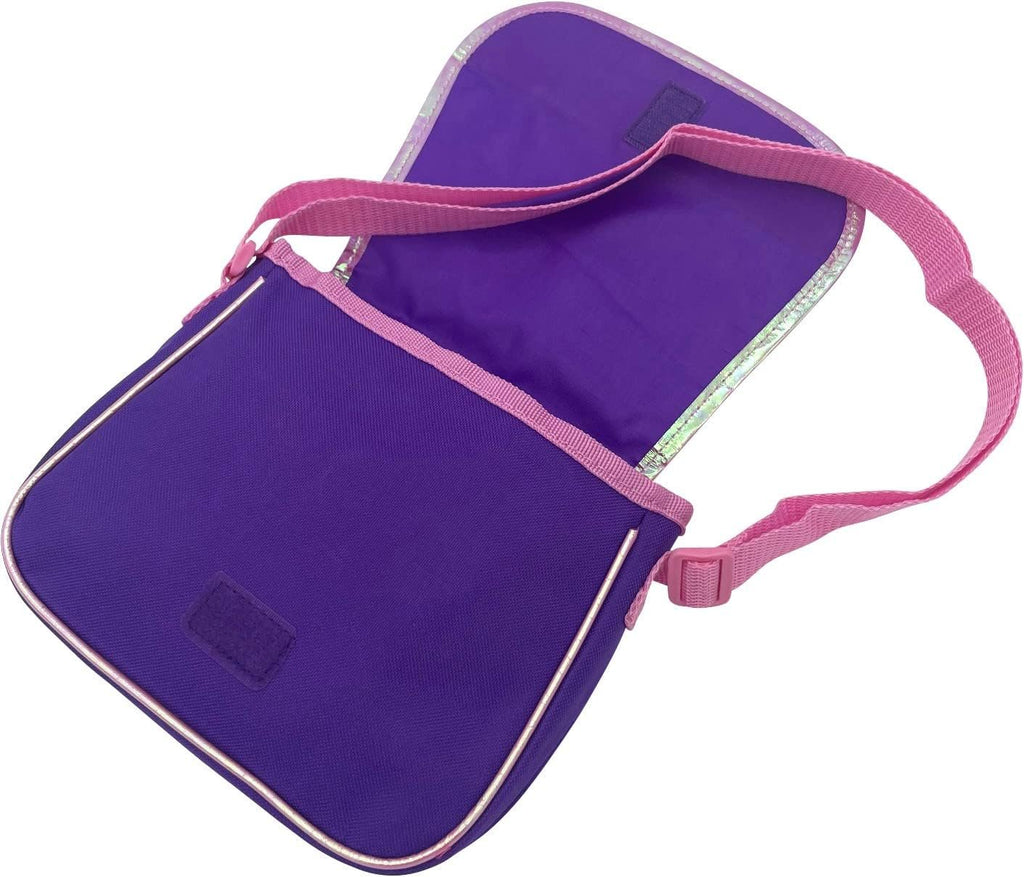 Ruz Encanto Mirabel Girl's Flap Over Crossbody Shoulder Purse (Purple-Pink)